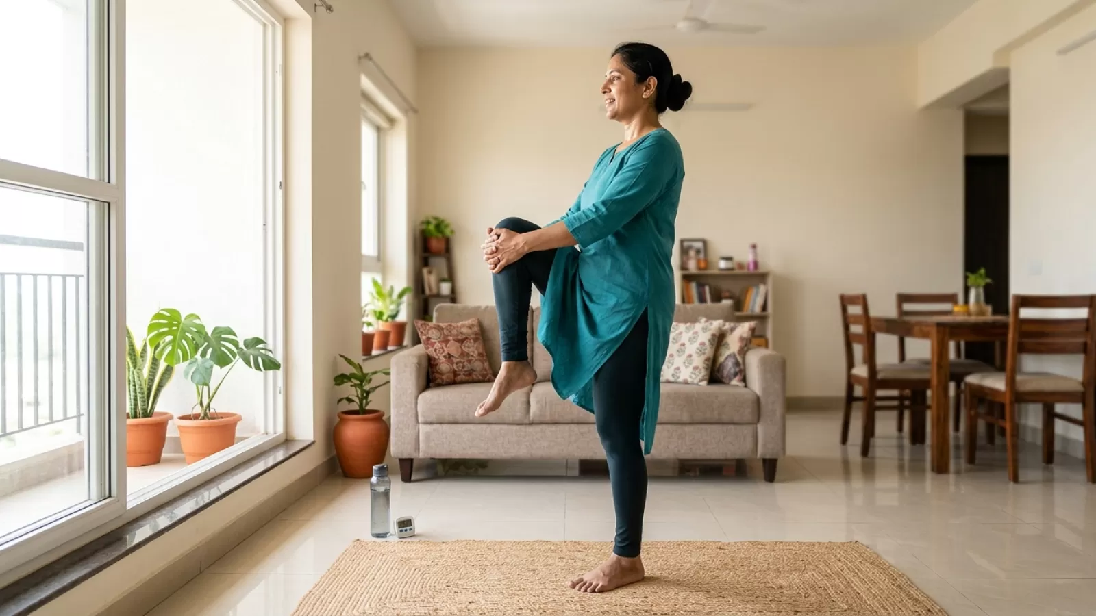 15 Minute Home Workout for Indian Adults With Body Stiffness and No Time to Spare