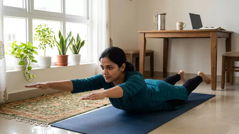 Back Exercises at Home for Indian Professionals Who Spend Long Hours at a Desk