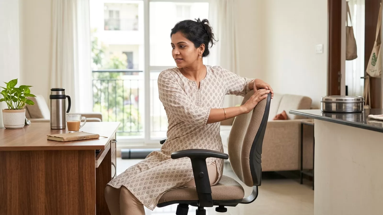Chair Exercises for Indian Work From Home Adults Who Sit at a Desk All Day