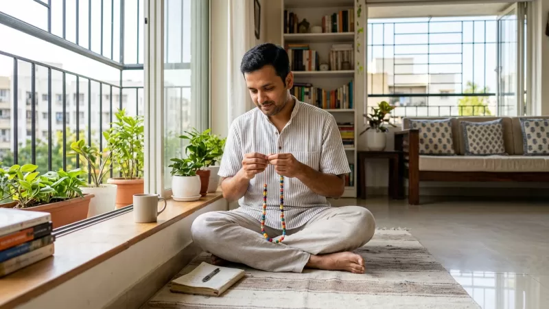 Evening Calm Habits for Indian Adults Who Cannot Slow the Mind Before Sleep