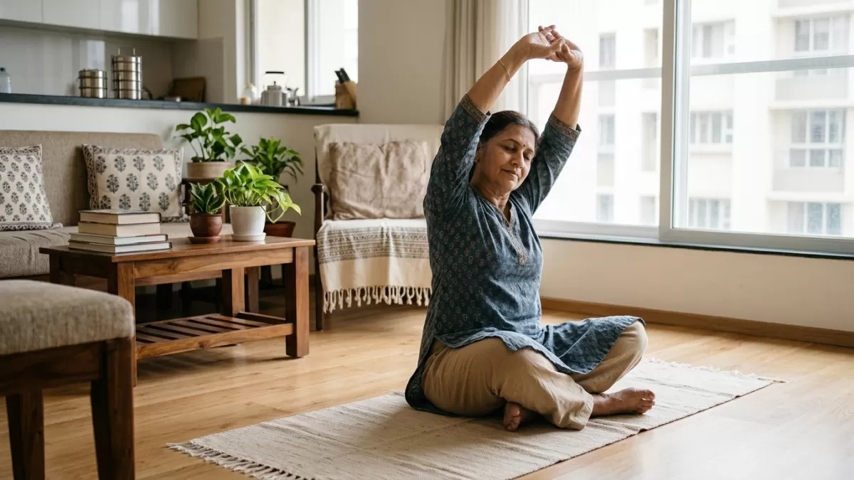 Gentle Mobility Exercises for Indian Adults to Do Before Bed for Better Sleep