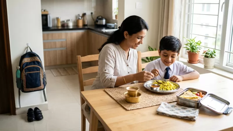 How to Make School Morning Routines Calmer in Indian Households With Children