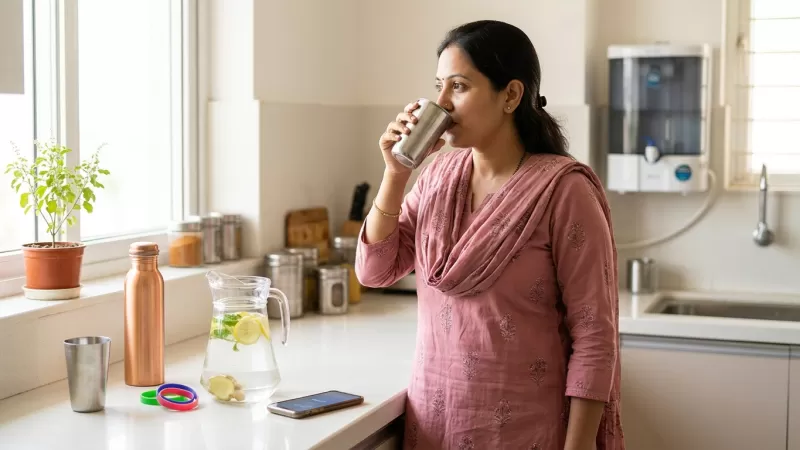 Hydration Habits for Indian Adults Who Forget to Drink Water Through the Day