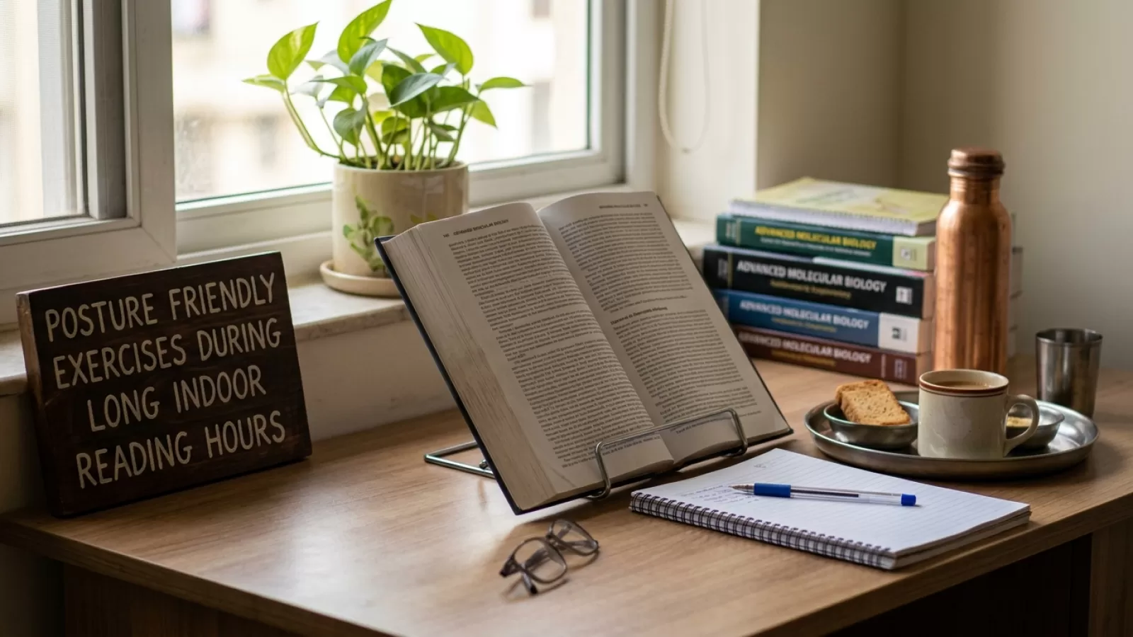 Reading Indoors? Use These Posture Exercises to Ease Strain