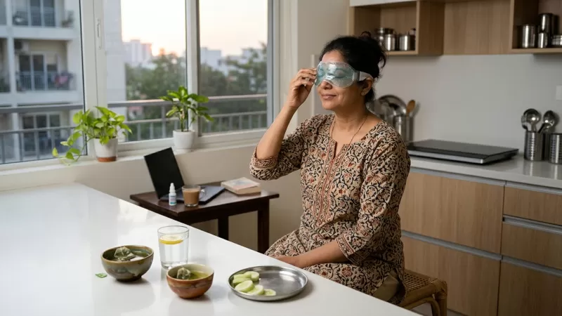 Simple Evening Eye Care Habits for Indian Adults After a Day of Screen Work