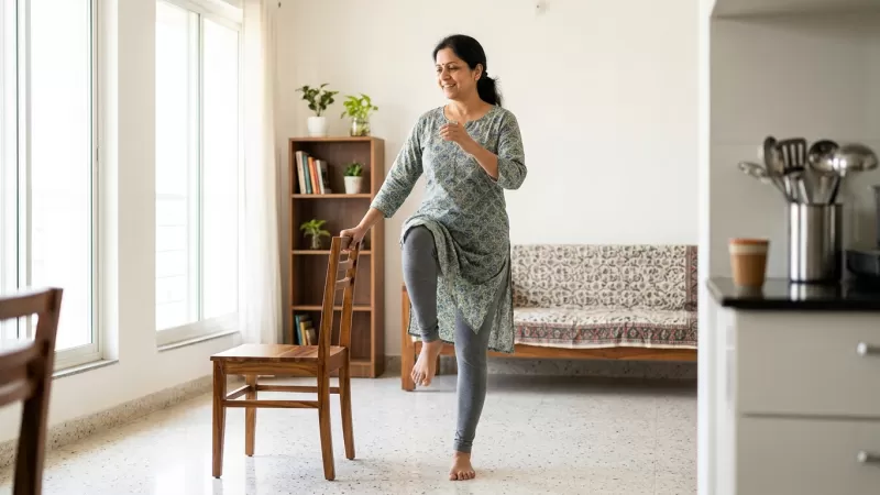 Simple Home Exercises for Indian Adults Who Sit Indoors All Day Without Moving