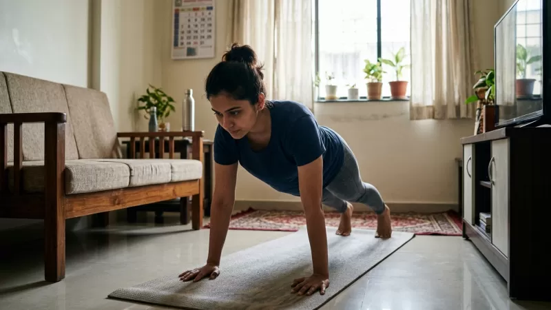 Small Space Home Workout Ideas for Indian Flats and Compact Living Rooms