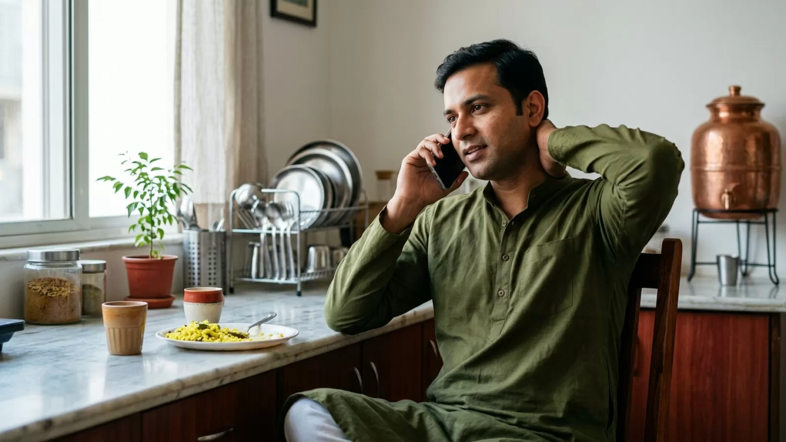 Stiff From Long Phone Calls? Ease Tension While Talking