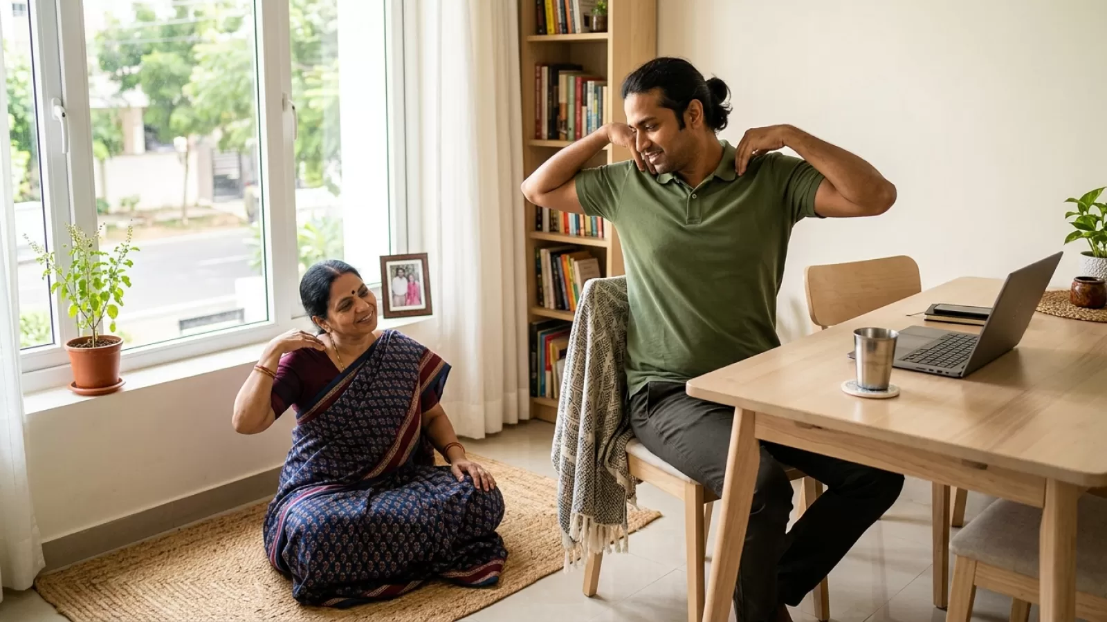 Upper Back and Shoulder Tension Relief Exercises for Indian Adults at Home