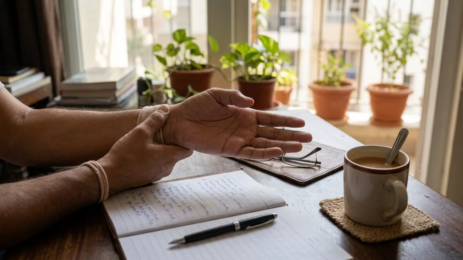 Writing Strain? Restore Wrist Flexibility During Short Pauses